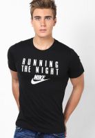 Nike Black Tee-Ru Running The Night
