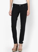 People Black Solid Jeans