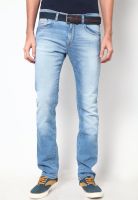 Pepe Jeans Blue Solid Slim Fit Jeans