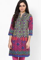 Rain & Rainbow Fuchsia Printed Kurtas