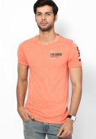 Reebok Peach Training Round Neck T-Shirt