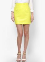 River Island Yellow A-Line Skirt