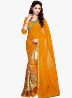 Salwar Studio Yellow Printed Saree