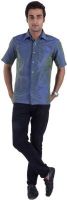 Scot Wilson Men's Solid Casual Blue Shirt