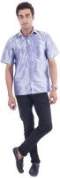 Scot Wilson Men's Solid Casual Purple Shirt