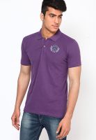 Scullers Sport Purple Slim Fit Polo T Shirt