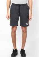 Sdl By Sweet Dreams Charcoal Grey Solid Shorts