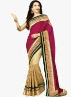 Shonaya Magenta Embellished Saree