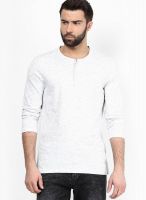 Tom Tailor White Henley T-Shirt