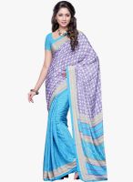 Triveni Sarees Blue Printed Saree