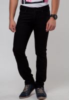 Wrangler Black Solid Slim Fit Jeans (Skanders)