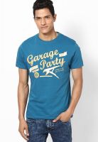 Wrangler Blue Crew Neck T Shirt