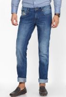 Wrangler Blue Low Rise Regular Fit Jeans