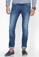 Wrangler Blue Low Rise Slim Fit Jeans