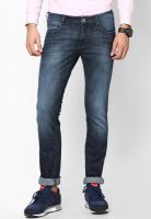 Wrangler Blue Low Rise Slim Fit Jeans