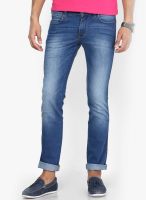 Wrangler Light Blue Low Rise Slim Fit Jeans