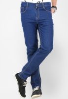 Yepme Blue Solid Regular Fit Jeans