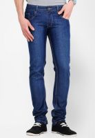 Yepme Blue Solid Slim Fit Jeans