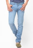 Yepme Light Blue Solid Slim Fit Jeans