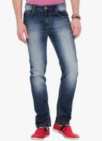 Yepme Washed Blue Regular Fit Jeans