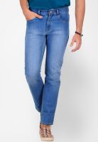 Yepme Washed Light Blue Regular Fit Jeans