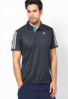 Adidas Black Training Polo T-Shirt
