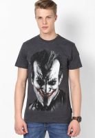 Batman Grey Printed Round Neck T-Shirts