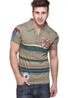 Aventura Outfitters Green Printed Polo T-Shirts