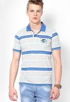 Duke Grey Melange Polo T-Shirt (Smart Fit)