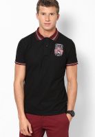 Duke Stardust Collection Black Smart Fit Polo T Shirt