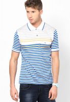 Duke Yellow Striped Polo T-Shirts