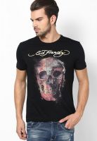 Ed Hardy Black Round Neck T-Shirt