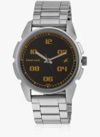 Fastrack 3124Sm02 Black/Silver Analog Watch