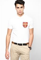 French Connection White Polo T Shirt