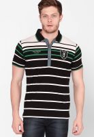 Fritzberg Black Striped Polo T-Shirts