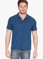Fritzberg Blue Solid Polo T-Shirts