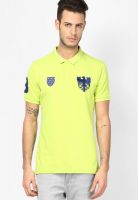 Giordano Green Solid Polo T-Shirts