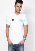 Giordano White Solid Polo T-Shirts