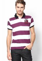 Indigo Nation Purple Slim Fit Polo T Shirt