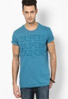 Jack & Jones Blue Round Neck T Shirt