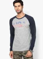 Jack & Jones Grey Crew Neck T Shirt