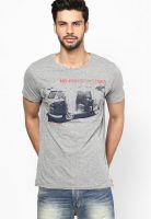 Jack & Jones Grey Crew Neck T Shirt