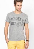 Jack & Jones Grey Crew Neck T Shirt