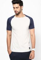 Jack & Jones Off White Crew Neck T Shirt