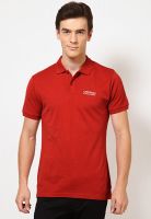 Jack & Jones Red Solid Polo T-Shirts