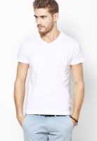 Jack & Jones White V-Neck T Shirt