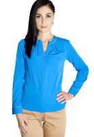 Kaaryah Blue Solid Shirt