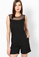 Magnetic Designs Black Solid Jumpsuit