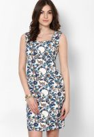 Magnetic Designs Off White Colored Printed Bodycon Dress