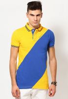 Monteil & Munero Yellow Striped Polo T-Shirts